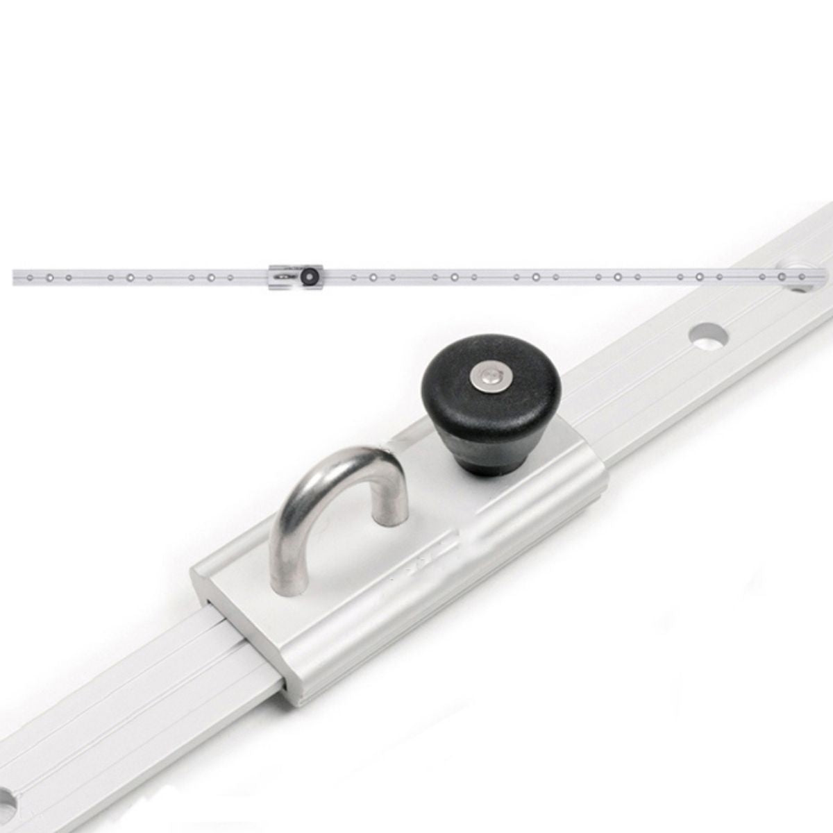 Platinum rails met oog 1 meter