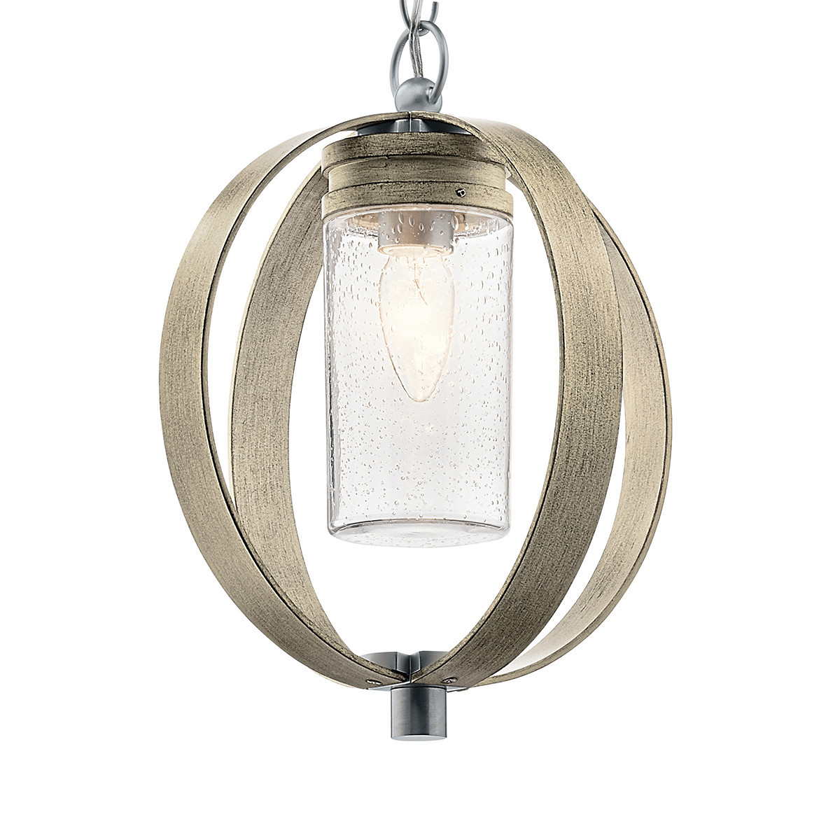 Lampa sufitowa Grand Bank antyczna szarość 1xE27x60W IP44 Kichler