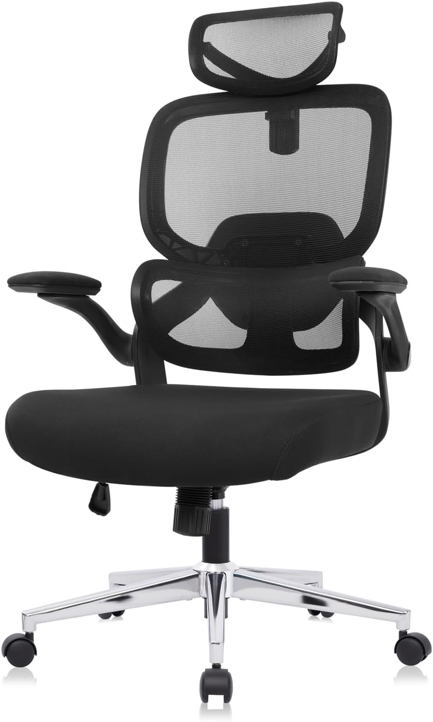 Adjustable Office Chair Computer Chair Ergonomic Desk Chair with Lumbar Support and Headrest High Back Executive Chair with Rolling Function for Home Office Computer Task Seating