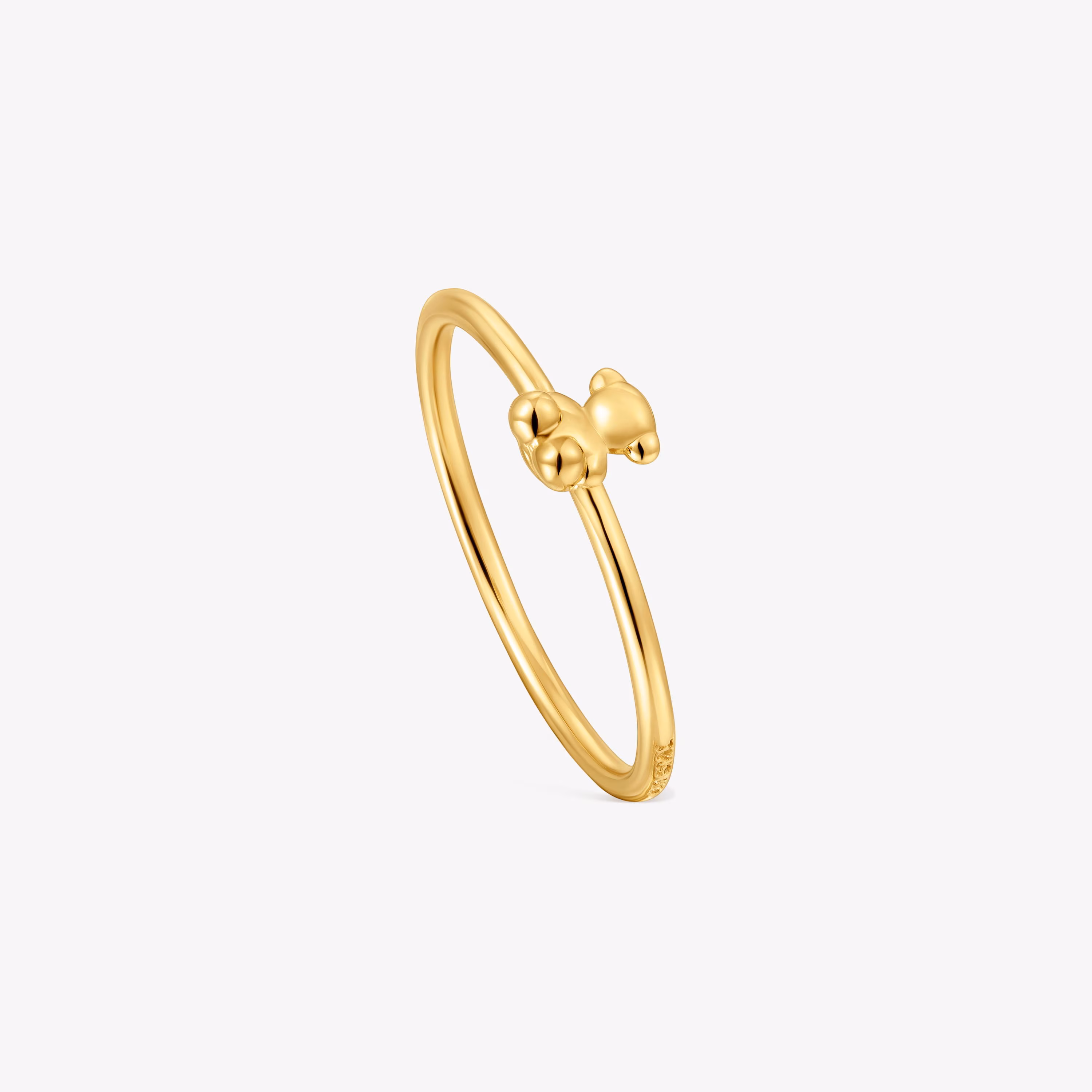 Anillo de oro y detalle oso Bold Bear
