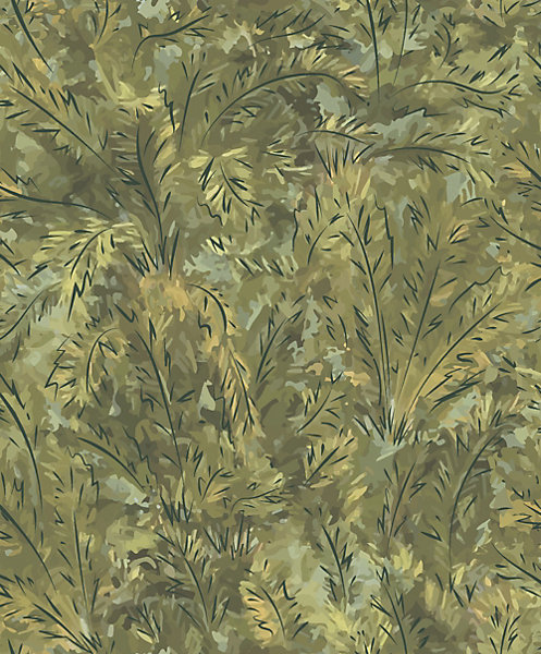 Papier peint vinyle intissé Bensimon palmier vert L.1005 x l.53cm Lutèce
