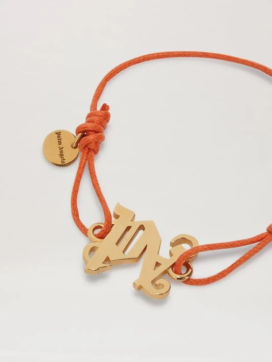 Monogram cord bracelet