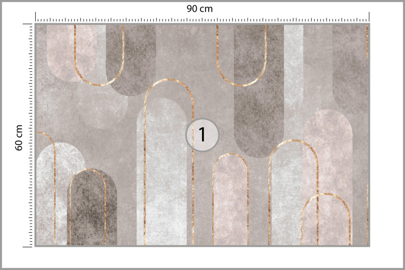 Fototapeta Wzory Geometryczne Na Betonie 90x60cm