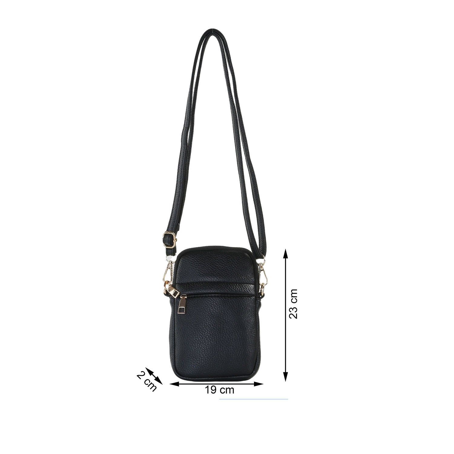 JFY Zip Pocket Front Crossbody Phone Bag