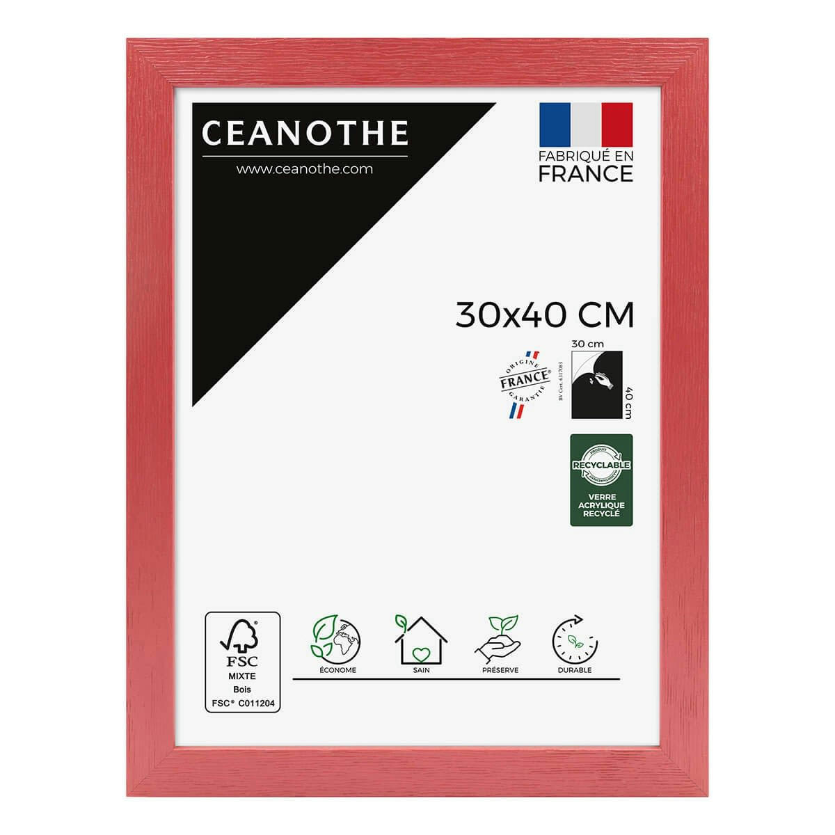 TUTTI FRUTTI - Cadre photo Tutti Frutti cerise 30x40 cm bois reconstitué fsc