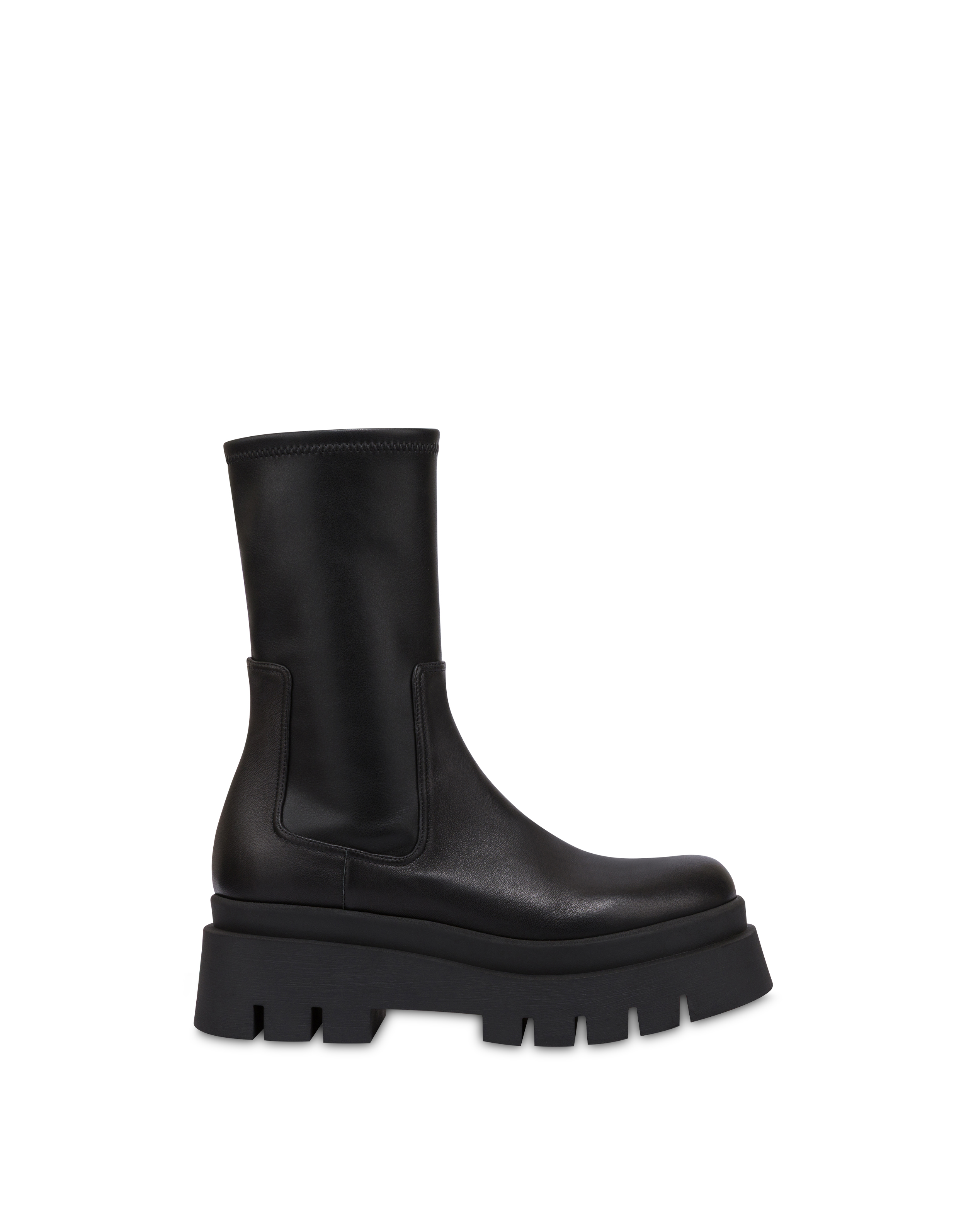 Stivaletto Ground In Soft Pu Nero