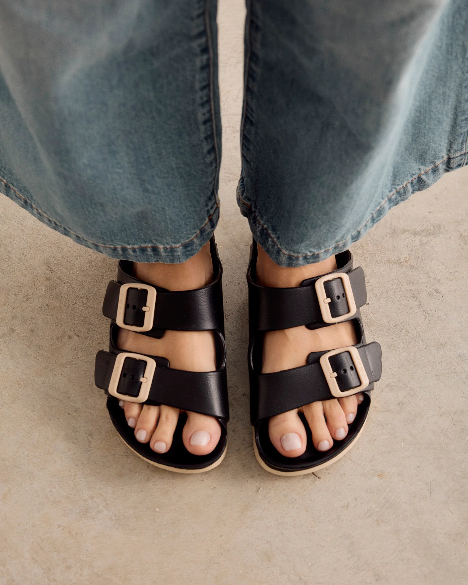 Chanclas de Agua Mujer Aqua Buye Negro