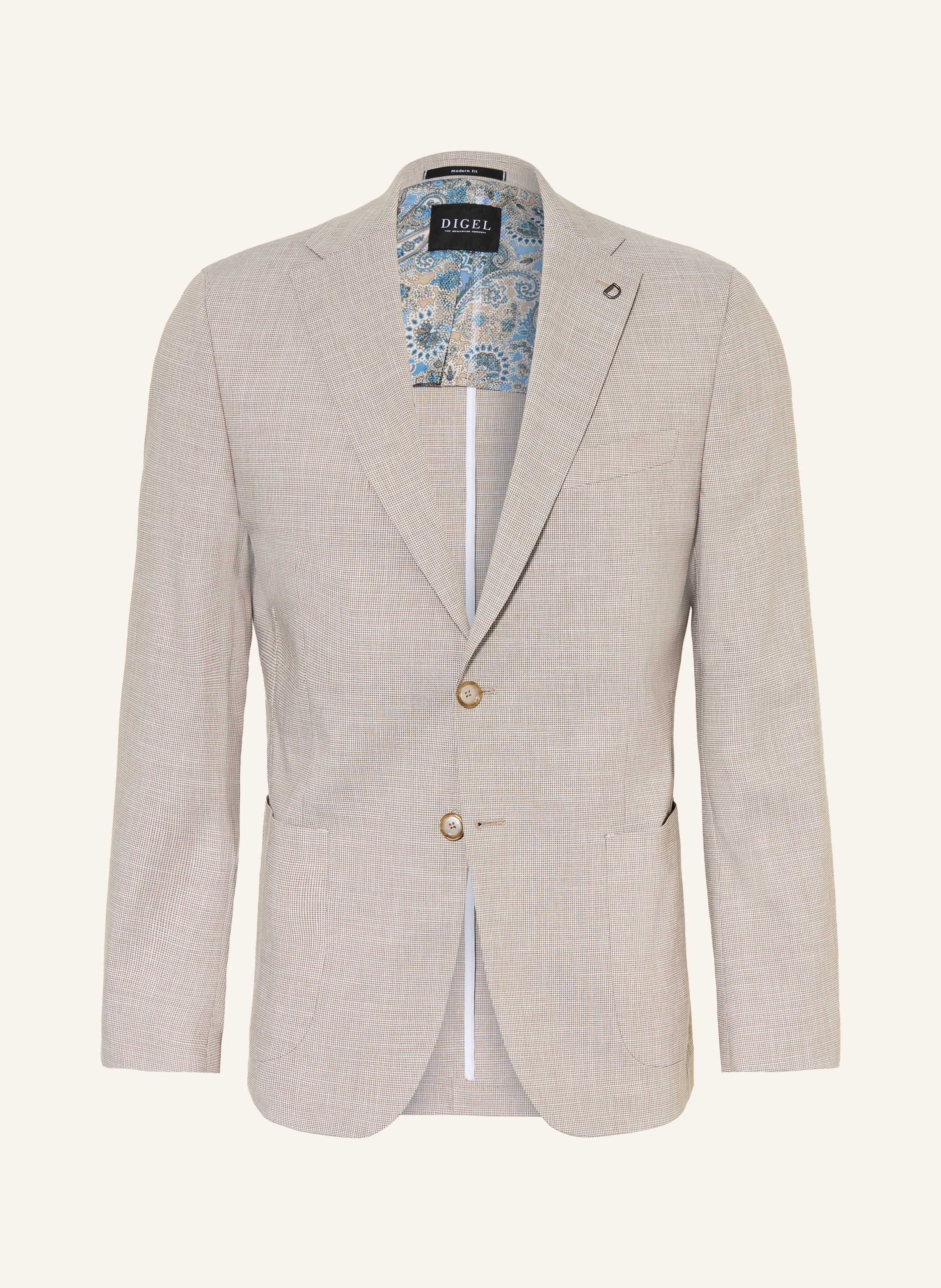 DIGEL Anzugsakko Modern Fit mit Leinen