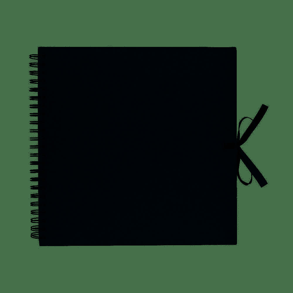 SCRAP - Carnet scrapbooking noir 30x30cm