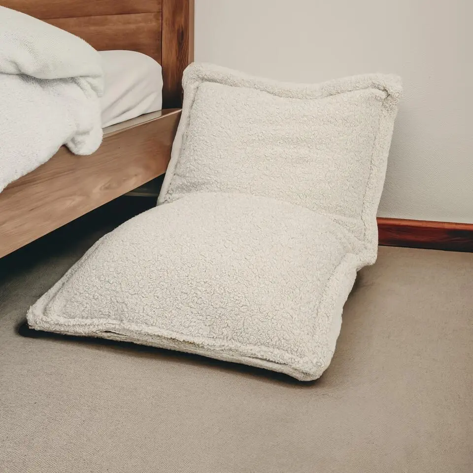 BobbelHome - sfeervolle zitzak/zitkussen - Teddy - Beige