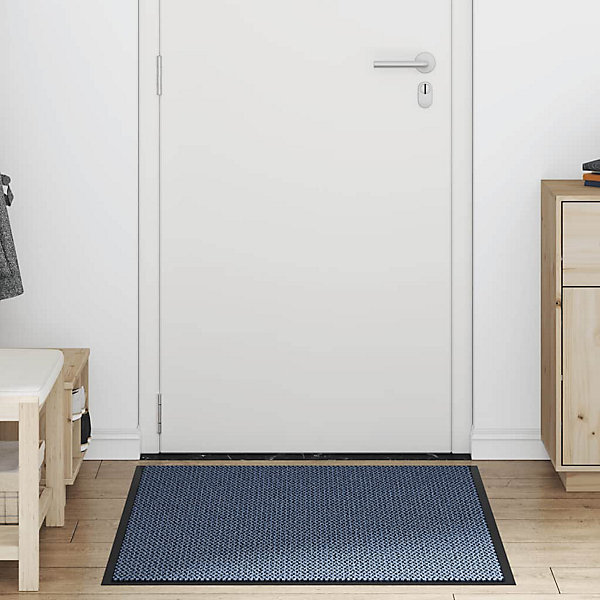 Paillasson bleu 80x120 cm vidaXL