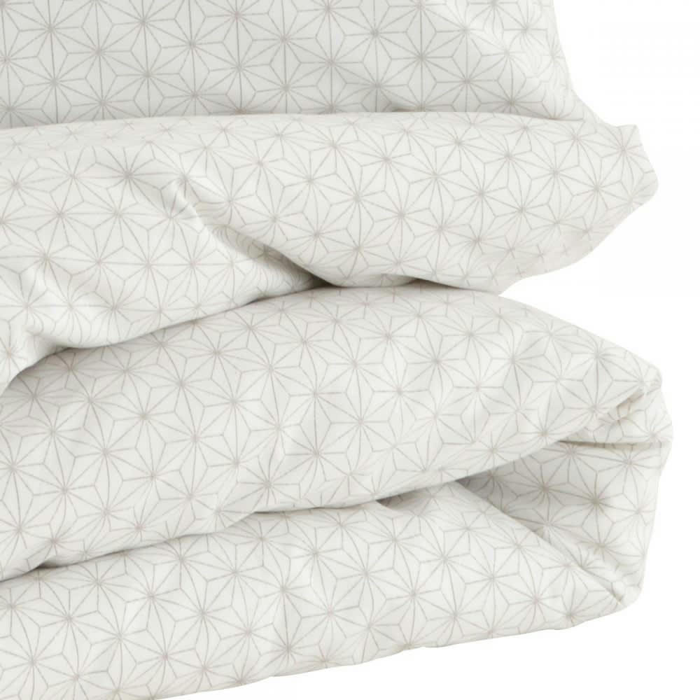 POMPOM - Parure de lit housse de couette + taie 100x140 cm - 40x60 cm