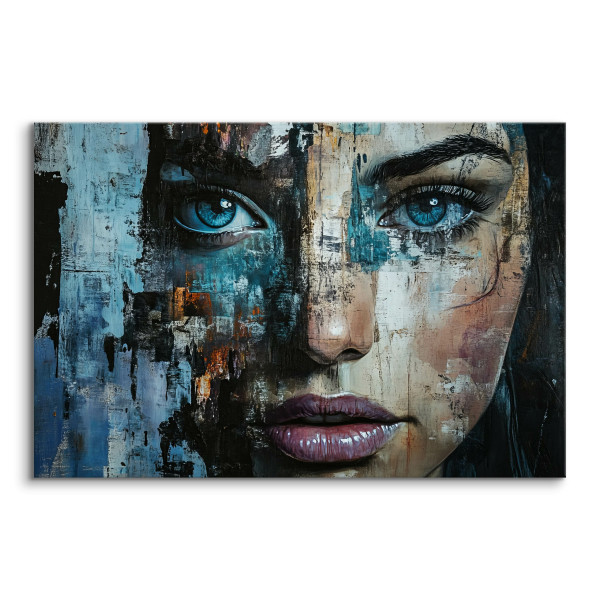 Obraz Abstrakcyjny Portret Kobiety 30x20cm