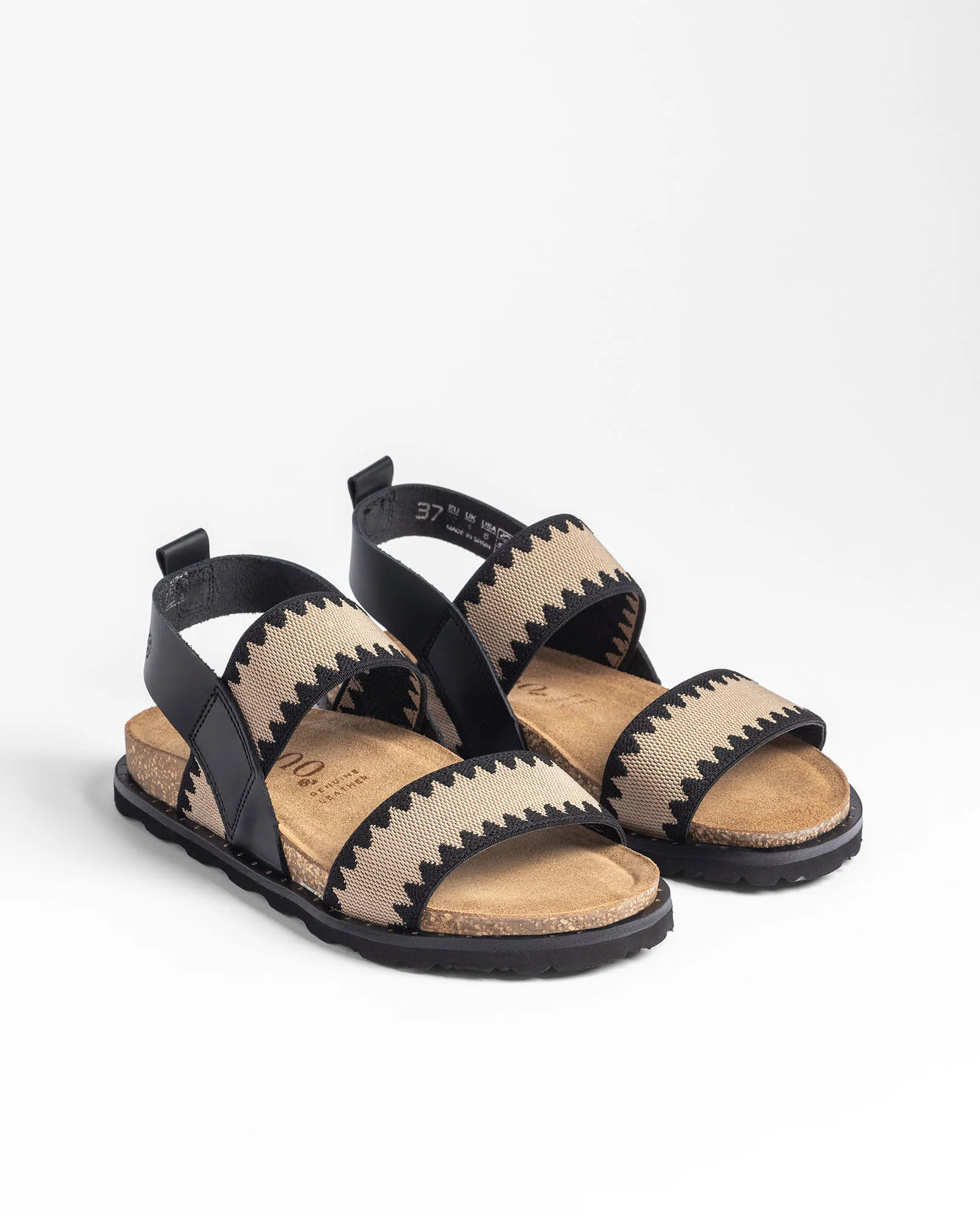 Sandalia plana BOLUS-255 negro