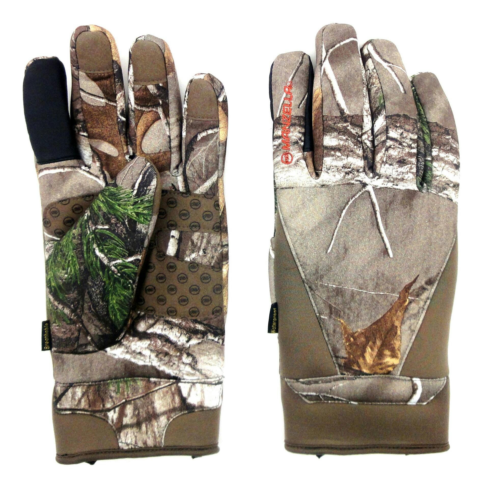 Manzella Men's Coyote Waterproof Insulated TouchTip™ Hunting Gloves, RealTree Xtra® Camo