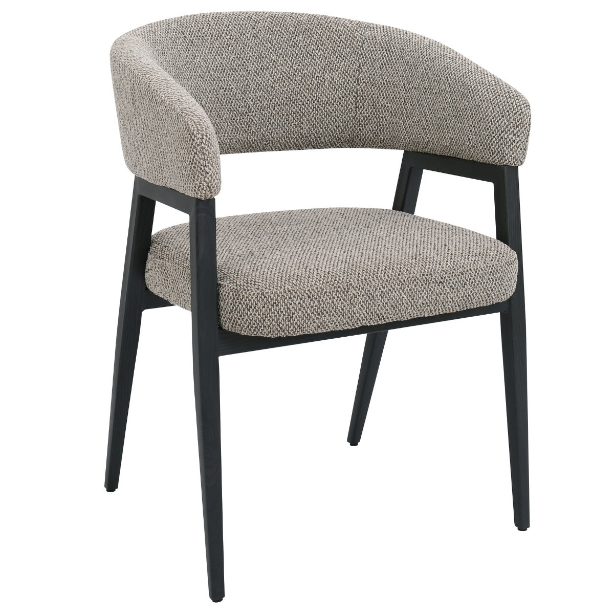DÉJA Living Eetkamerstoel Fureso - Taupe/Zwart - Set van 2