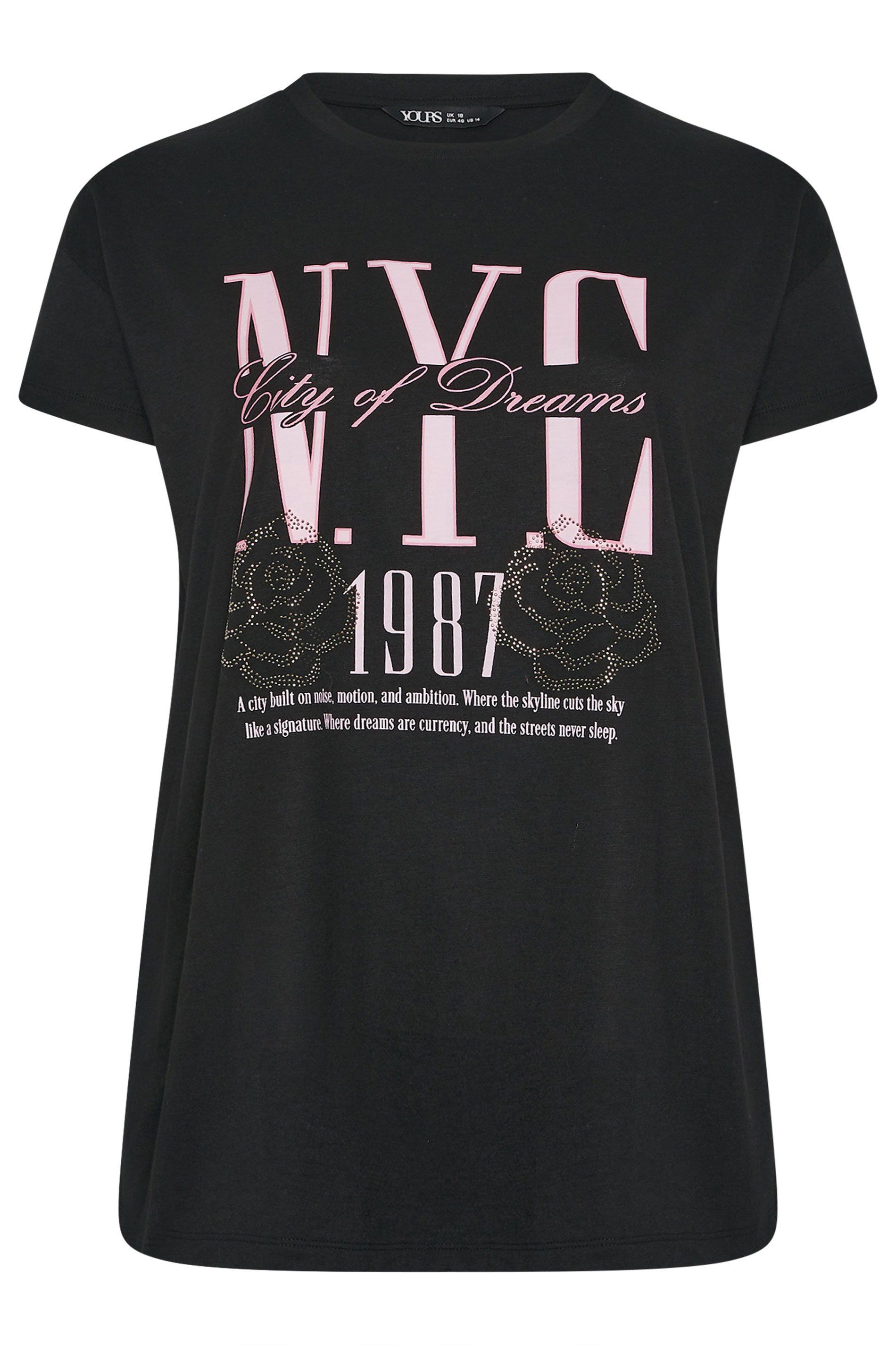 Yours Embellished Graphic T-Shirt