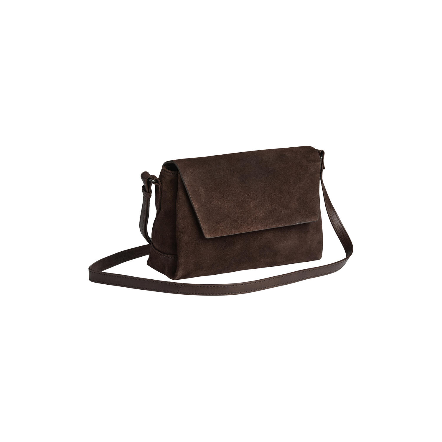 JulesMBG Crossbody Bag Suede, dark brown