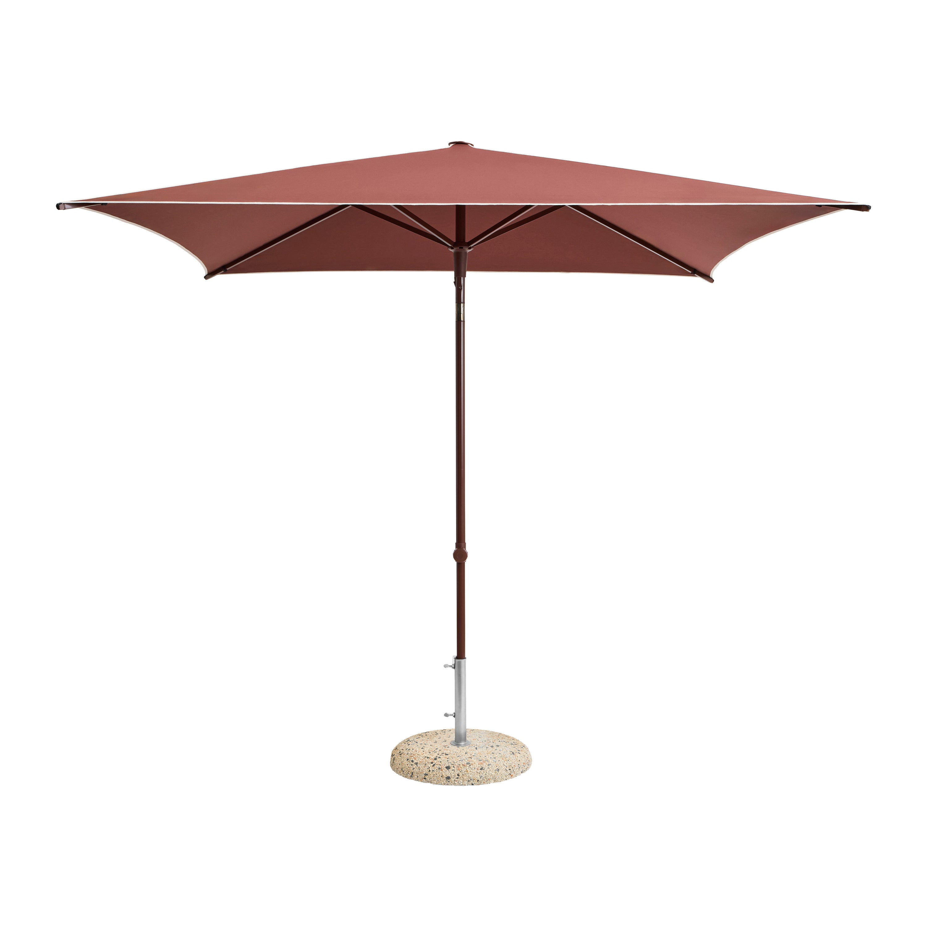 HAY Terrazza Parasol Vierkant - Burgundy