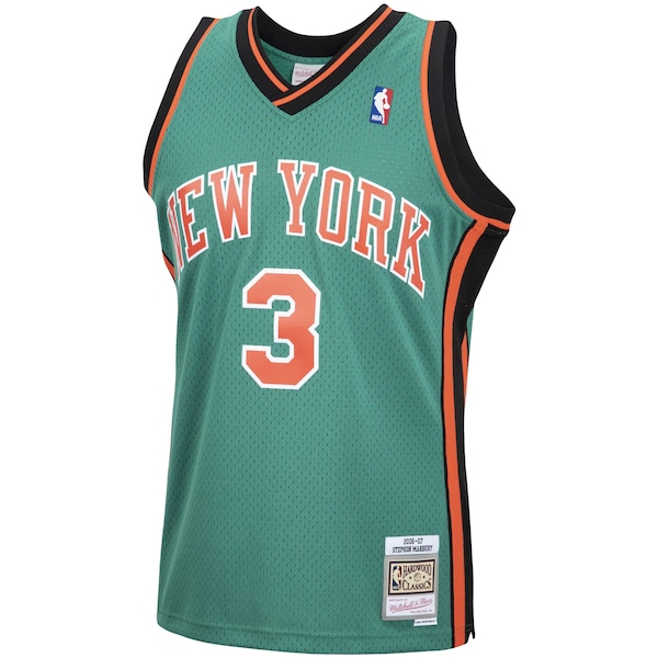 Stephon Marbury New York Knicks 2001/02 Hardwood Classics Swingman Jersey - Green