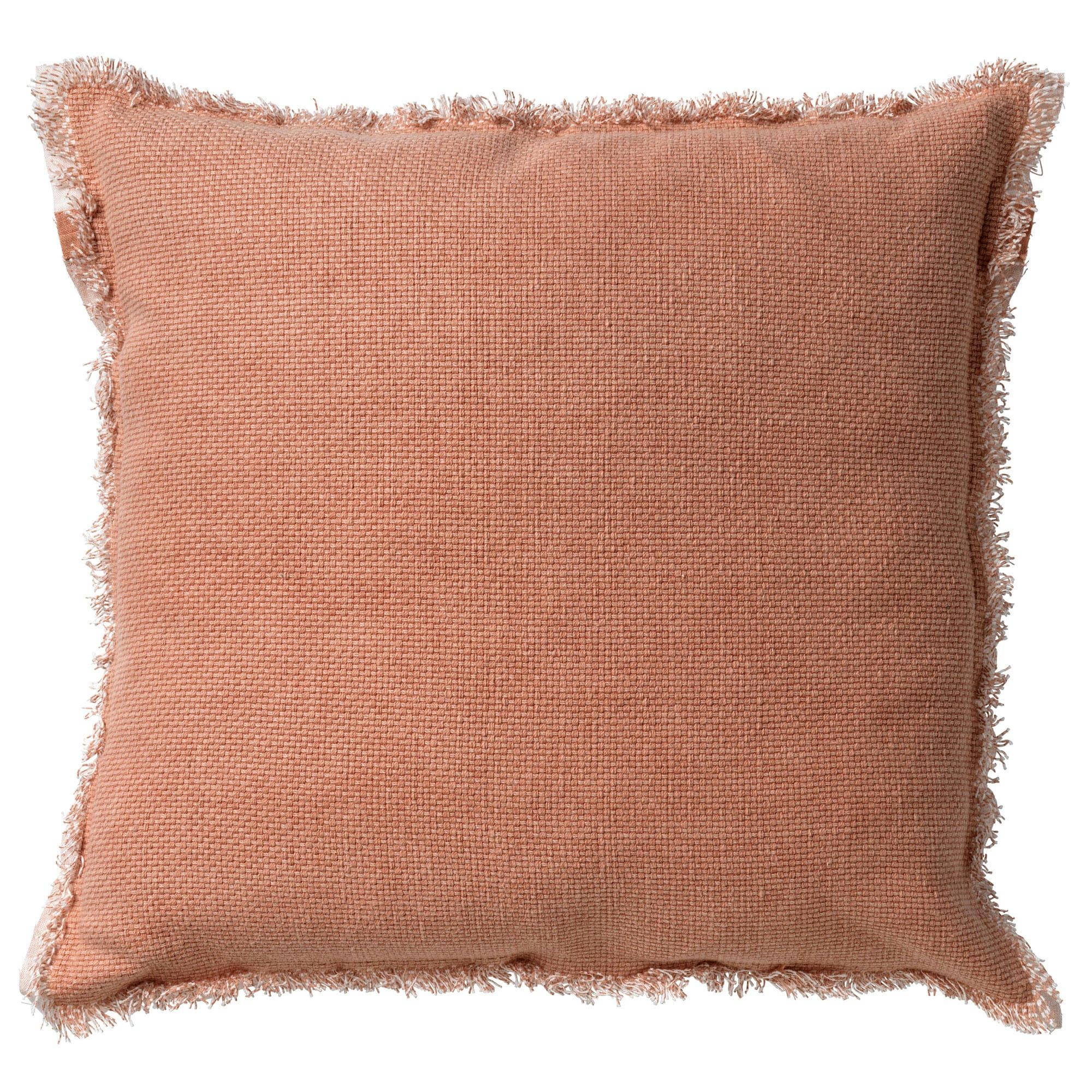- Housse de coussin rose en coton-60x60 cm uni
