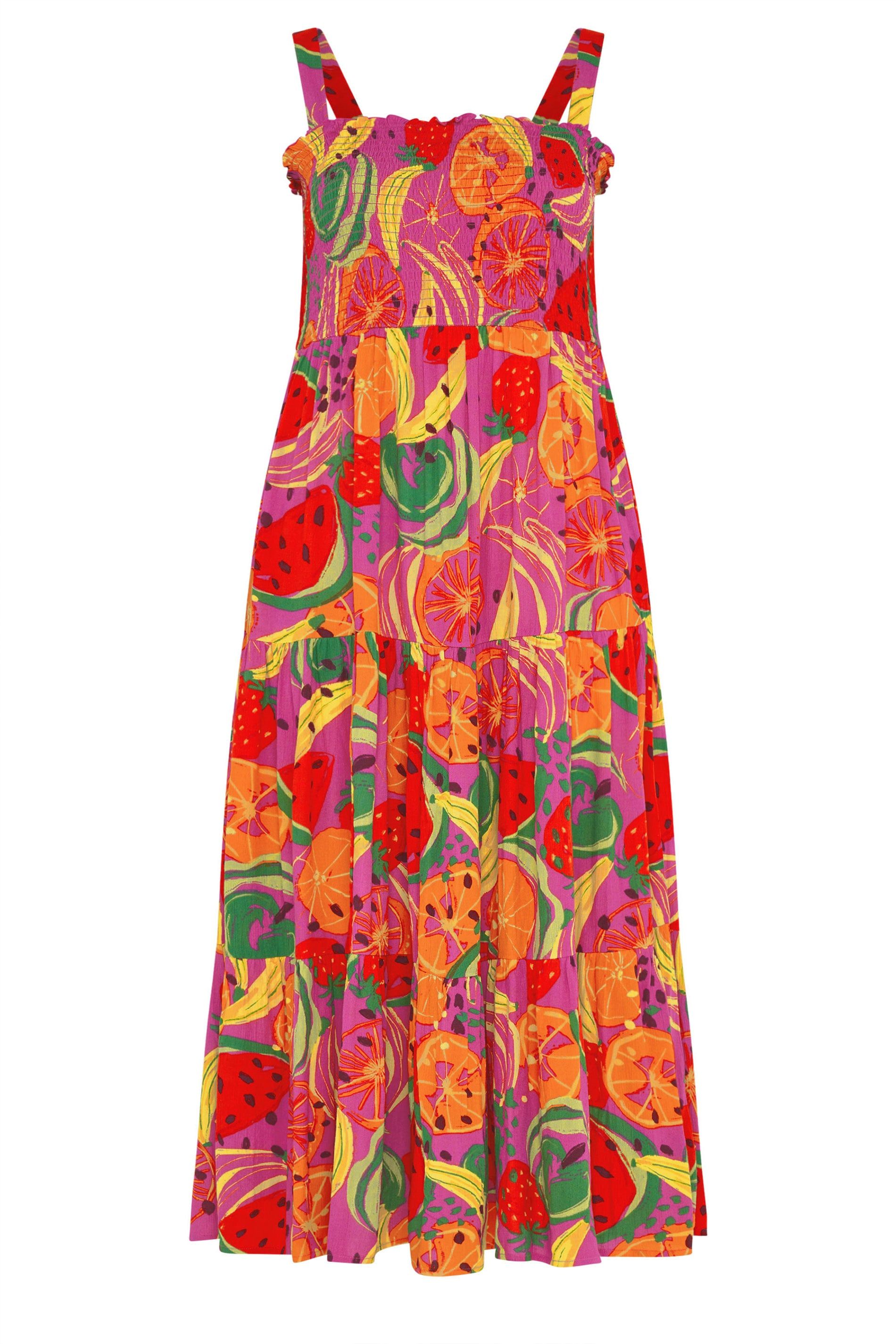 Yours Fruit Print Maxi Dress