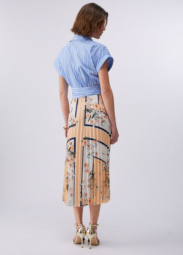 Abito midi plissettato