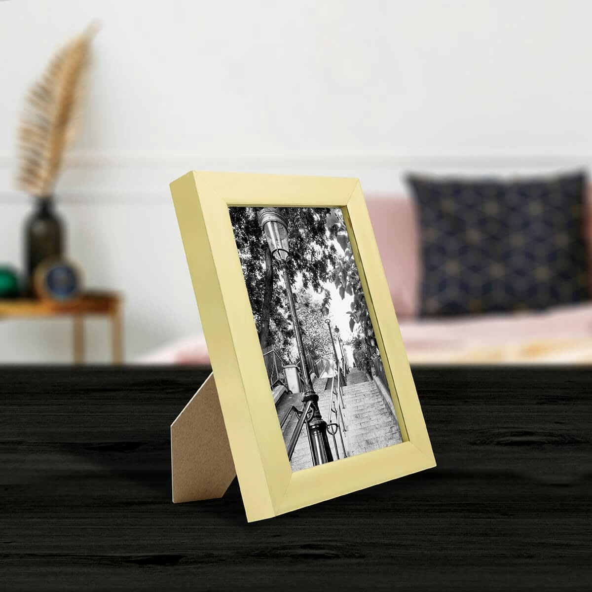 PRECIOUS - Cadre photo doré 10x15 cm résine recyclée