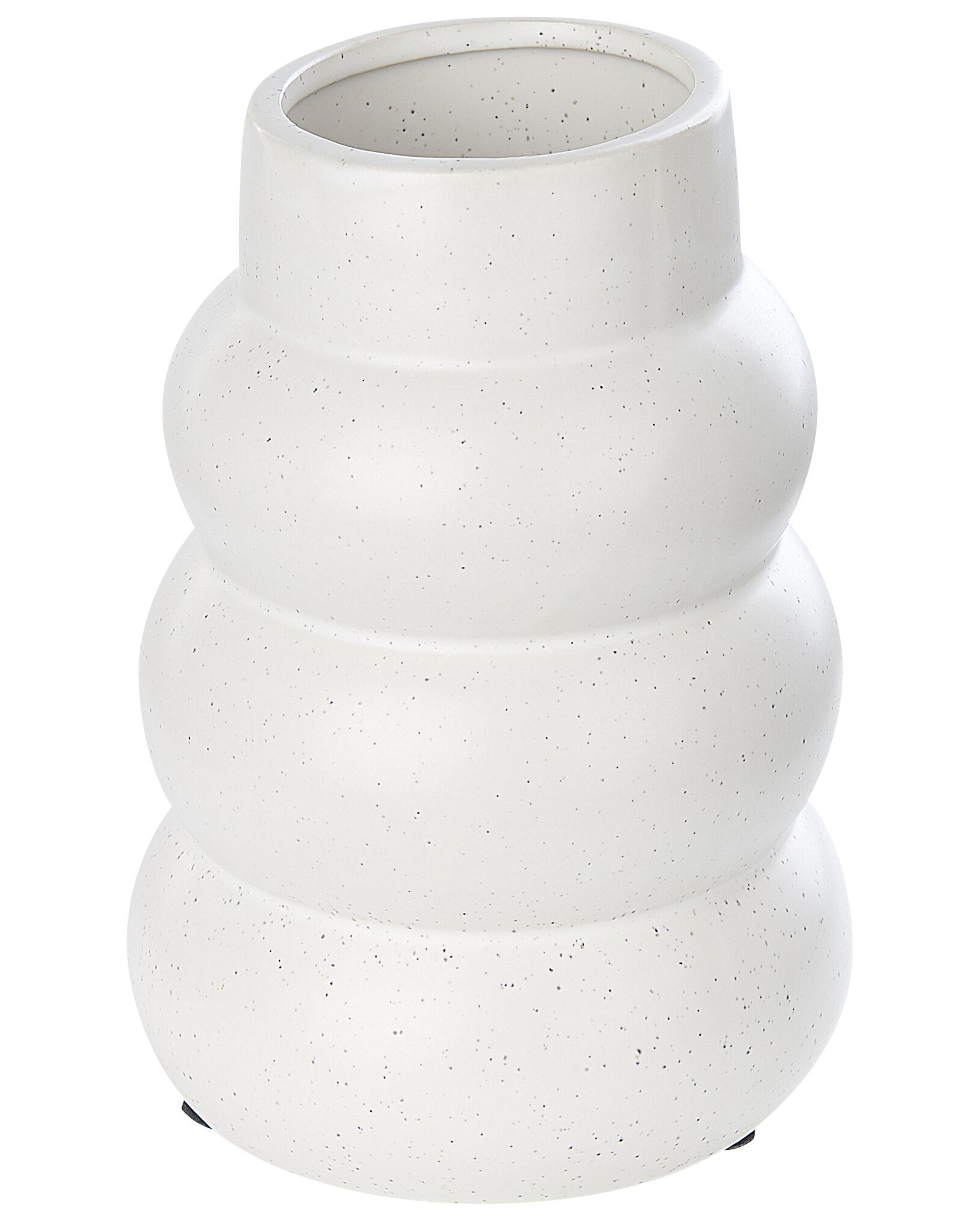 Flower Vase PIREAS Stoneware 22 cm White