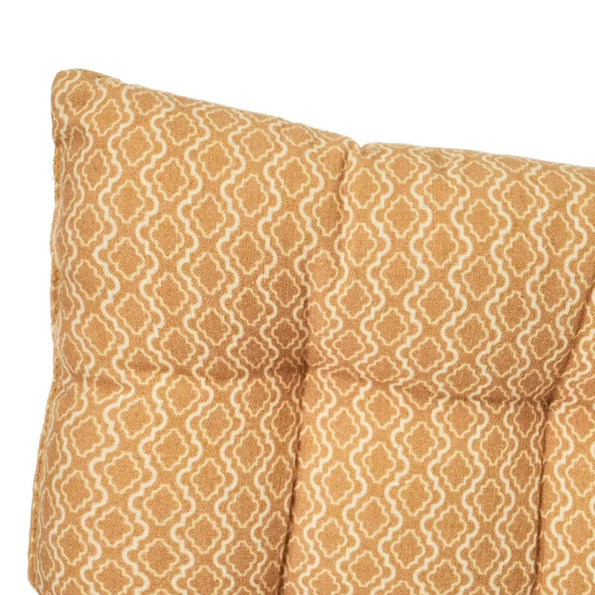 - Coussin de chaise carré à motifs jaunes 40x40cm