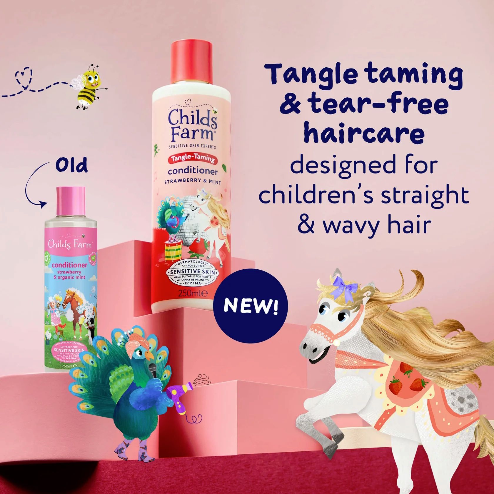 Child's Farm Tangle Taming Conditioner Strawberry & Mint 250ml