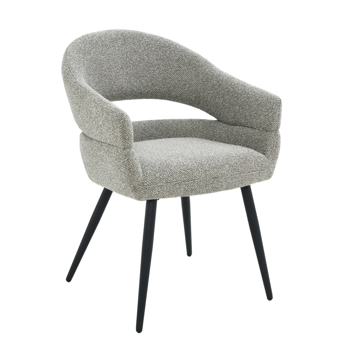 Livingfurn eetkamerstoel Megan - taupe - set van 2 - 62x58x85
