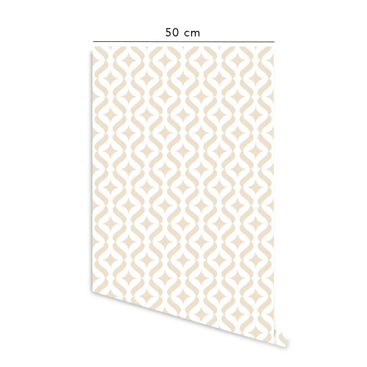 MODERN - Papier peint vinyle adhésif moderne sable 50x300 cm