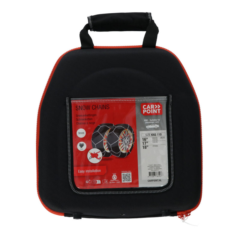 Chaîne à neige KNS-110 9 mm 2 pièces CARPOINT