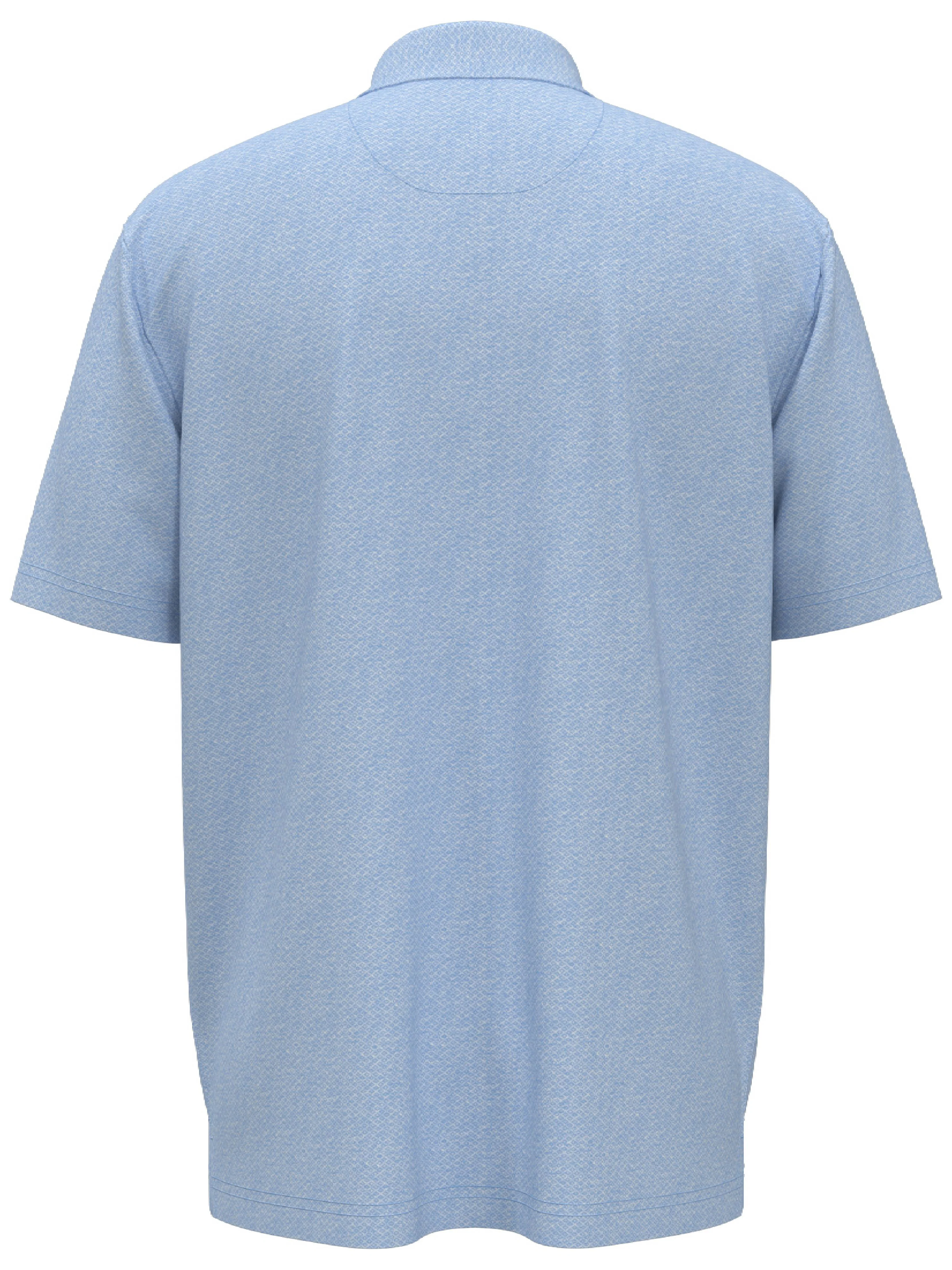 Mens Heather Geo Print Golf Polo