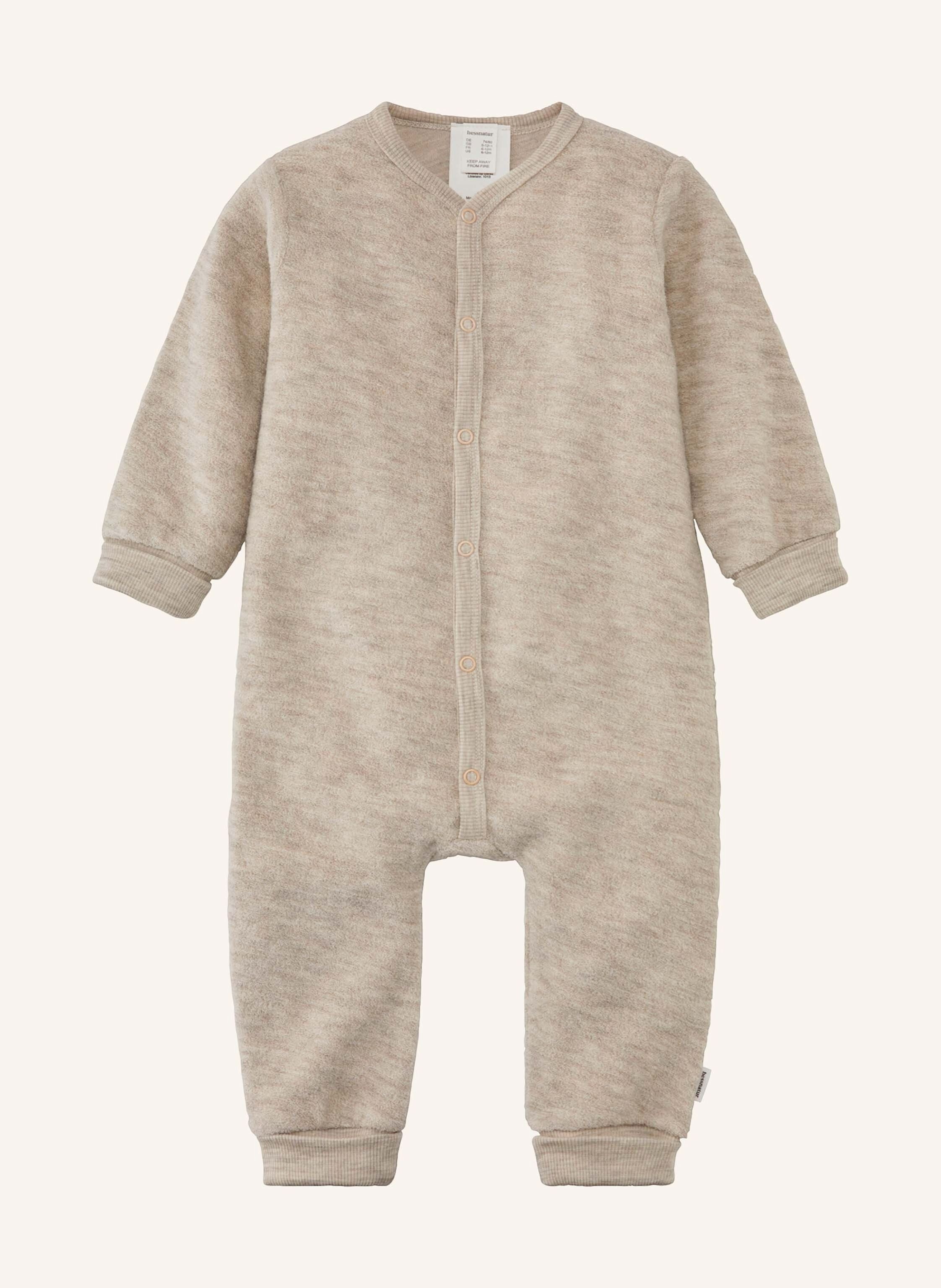 hessnatur hessnatur Wollfrottee Overall aus reiner Bio-Merinowolle