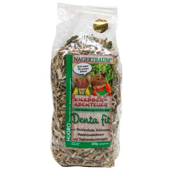 Nager-Knabberstreu »Denta«, 400 g, Echinacea/Topinambur/Haselnuss