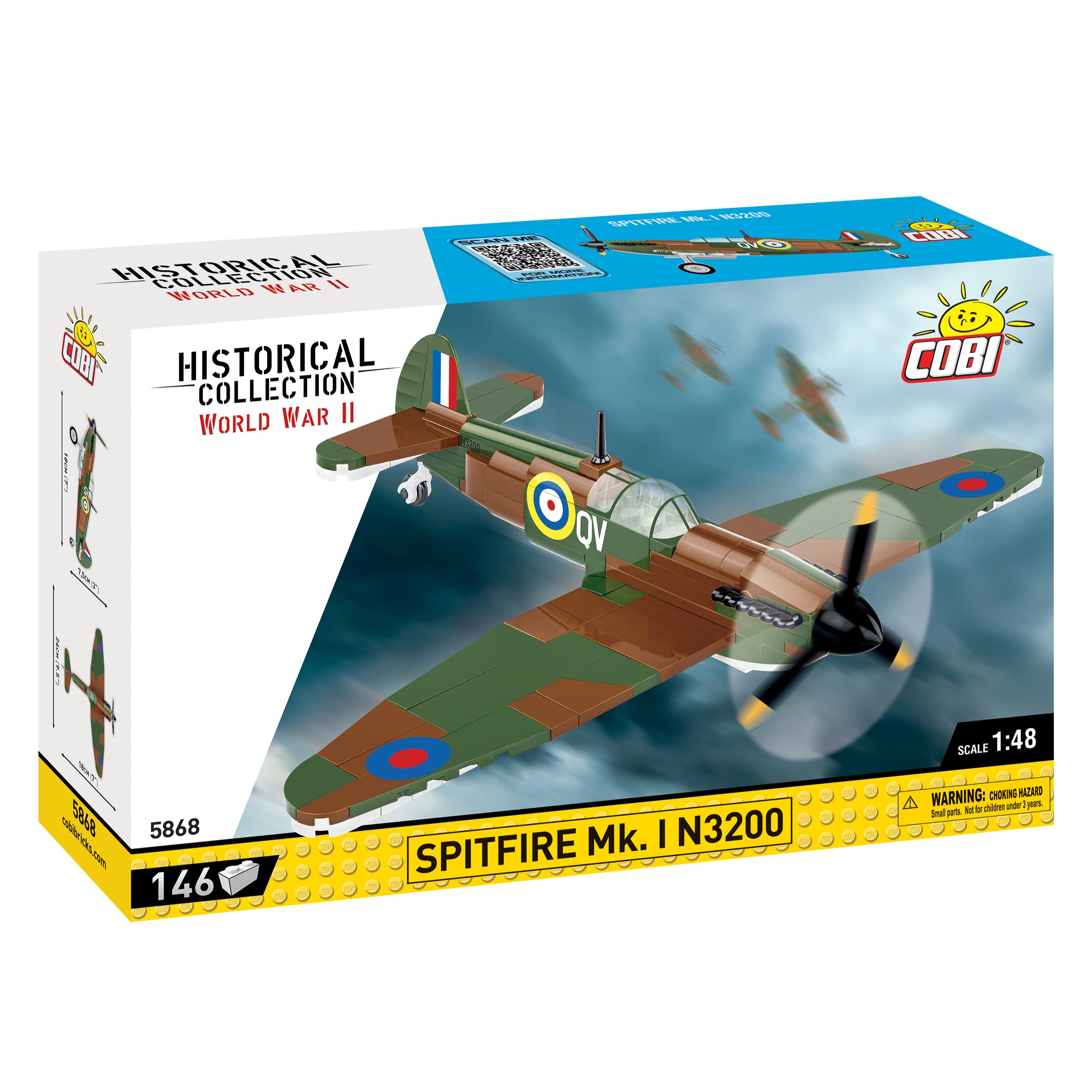 COBI Spitfire Mk. I Set 1:48