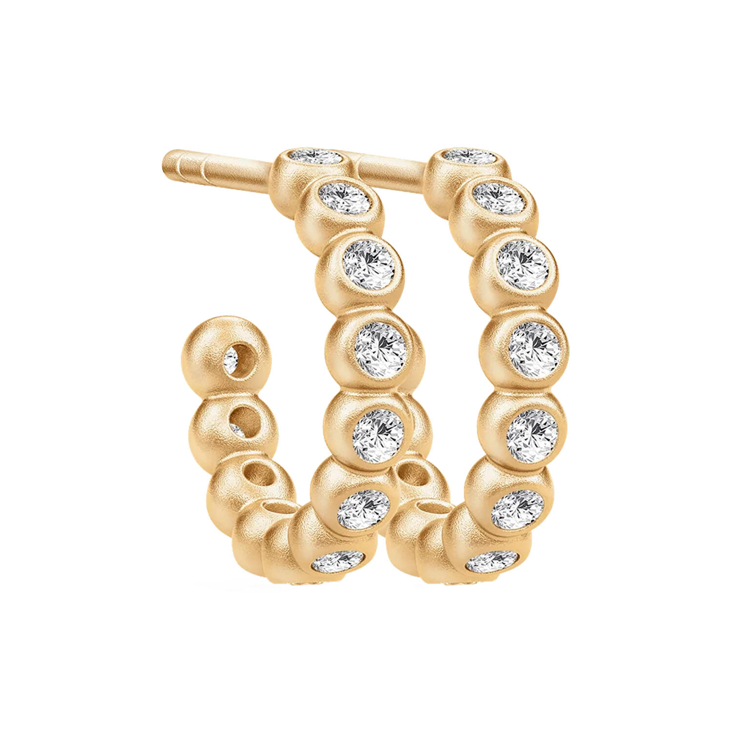 Grace Mini Hoops, gold plated