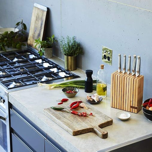 Furi Pro 5 Piece Wood Knife Block