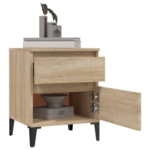 NNEVL Bedside Cabinet Sonoma Oak 40x35x50 cm