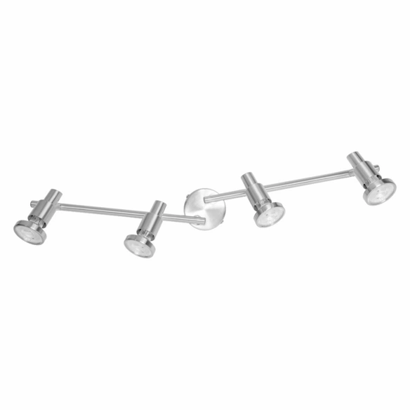 Wand-/Deckenleuchte »LED SPOT BRUSHED SILVER«, GU10, inkl. Leuchtmittel, 2700 K