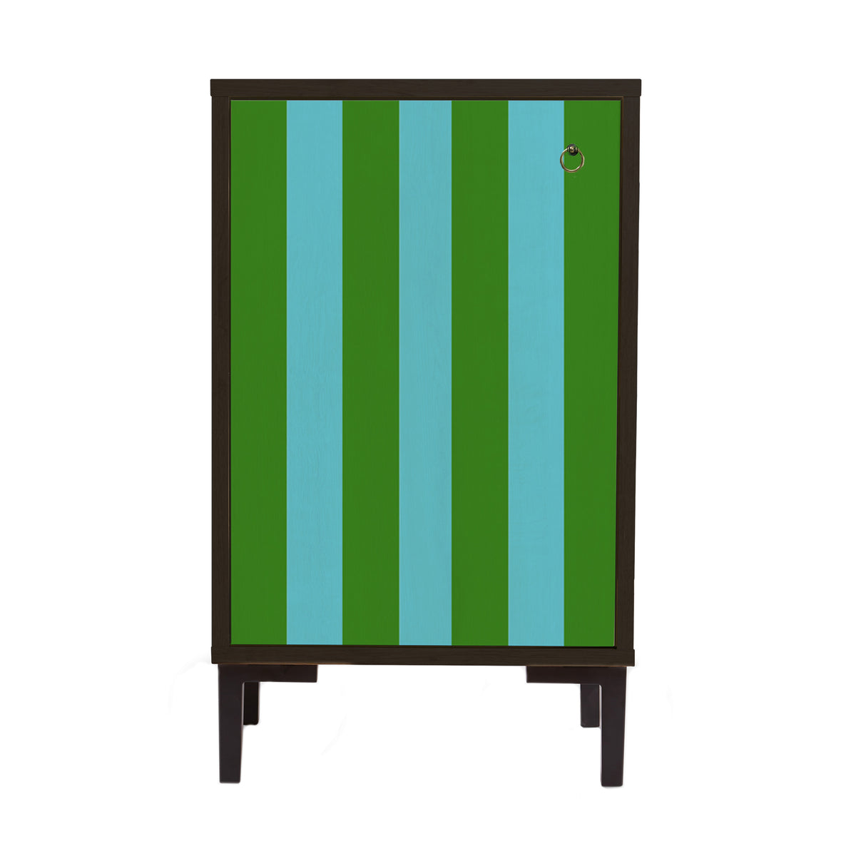 Really Nice Things - Nachtkastje - William - Groene en turquoise strepen