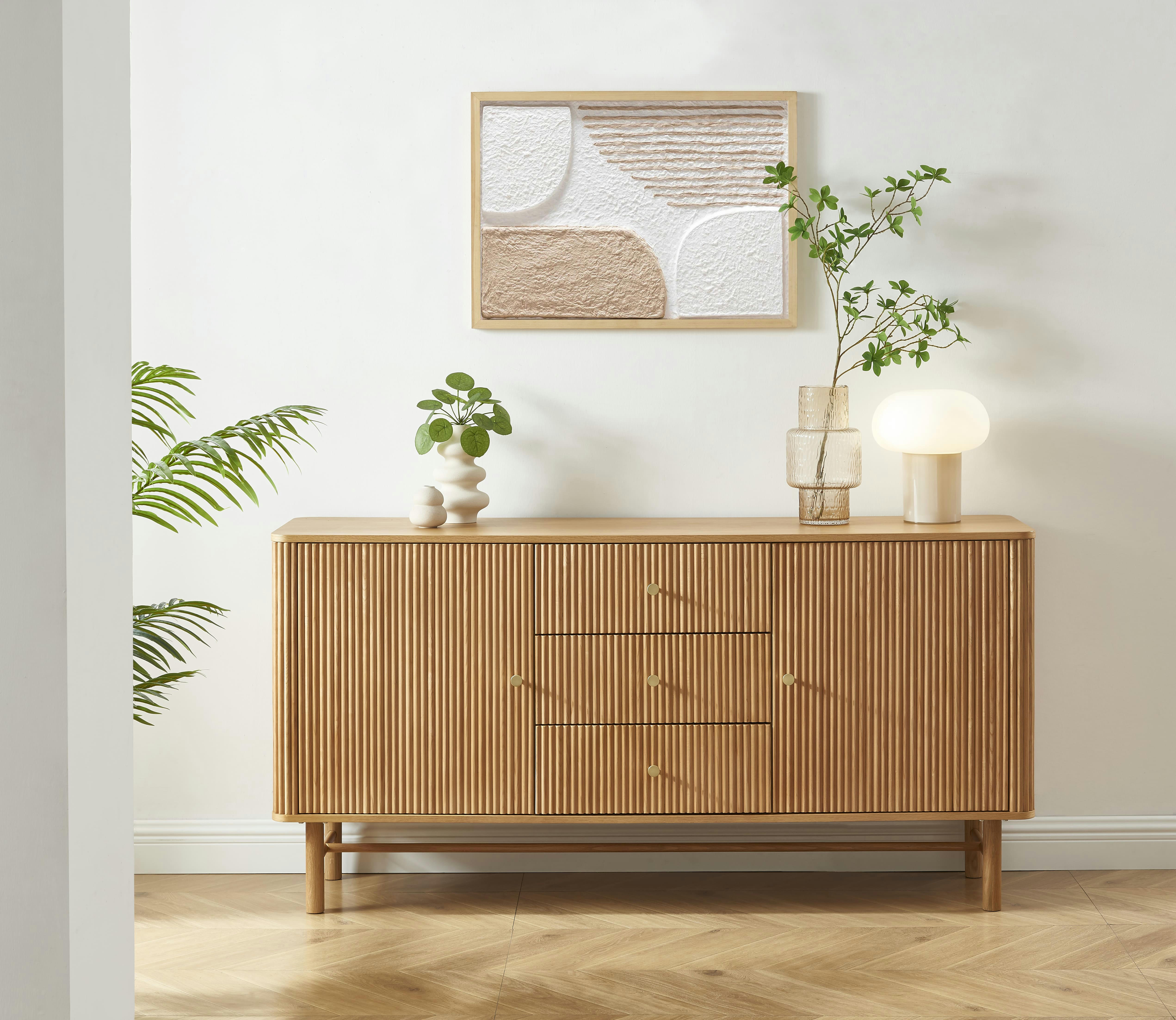 SKANSEN - Buffet  placage chêne 160cm