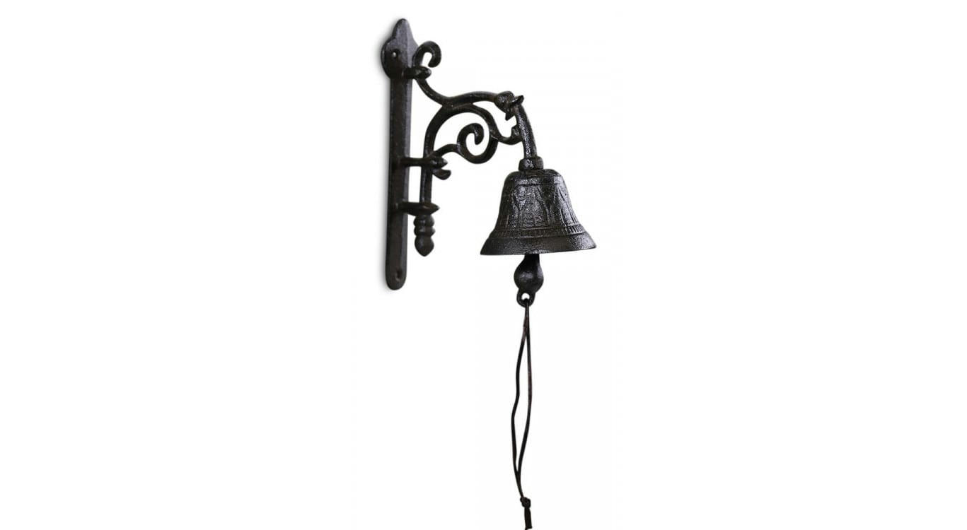- Cloche Fonte Marron 16x4x19cm
