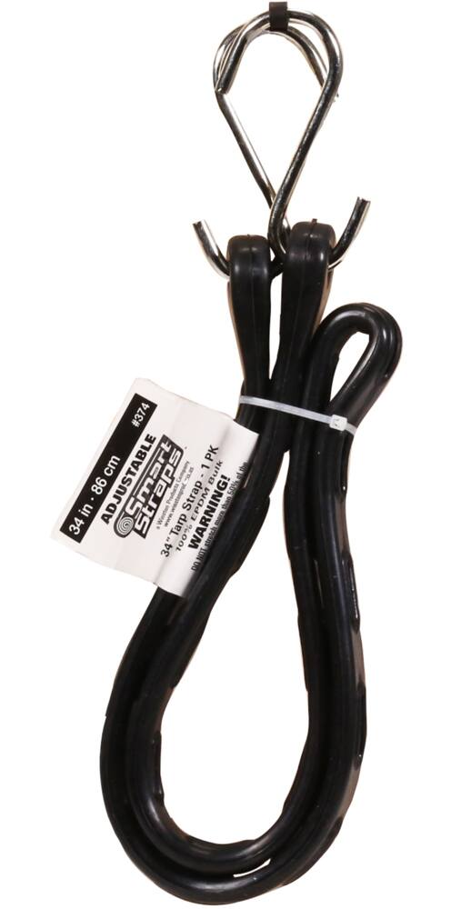 Certified Adjustable Rubber Bungee Cord, for Light Duty Use, 34-in