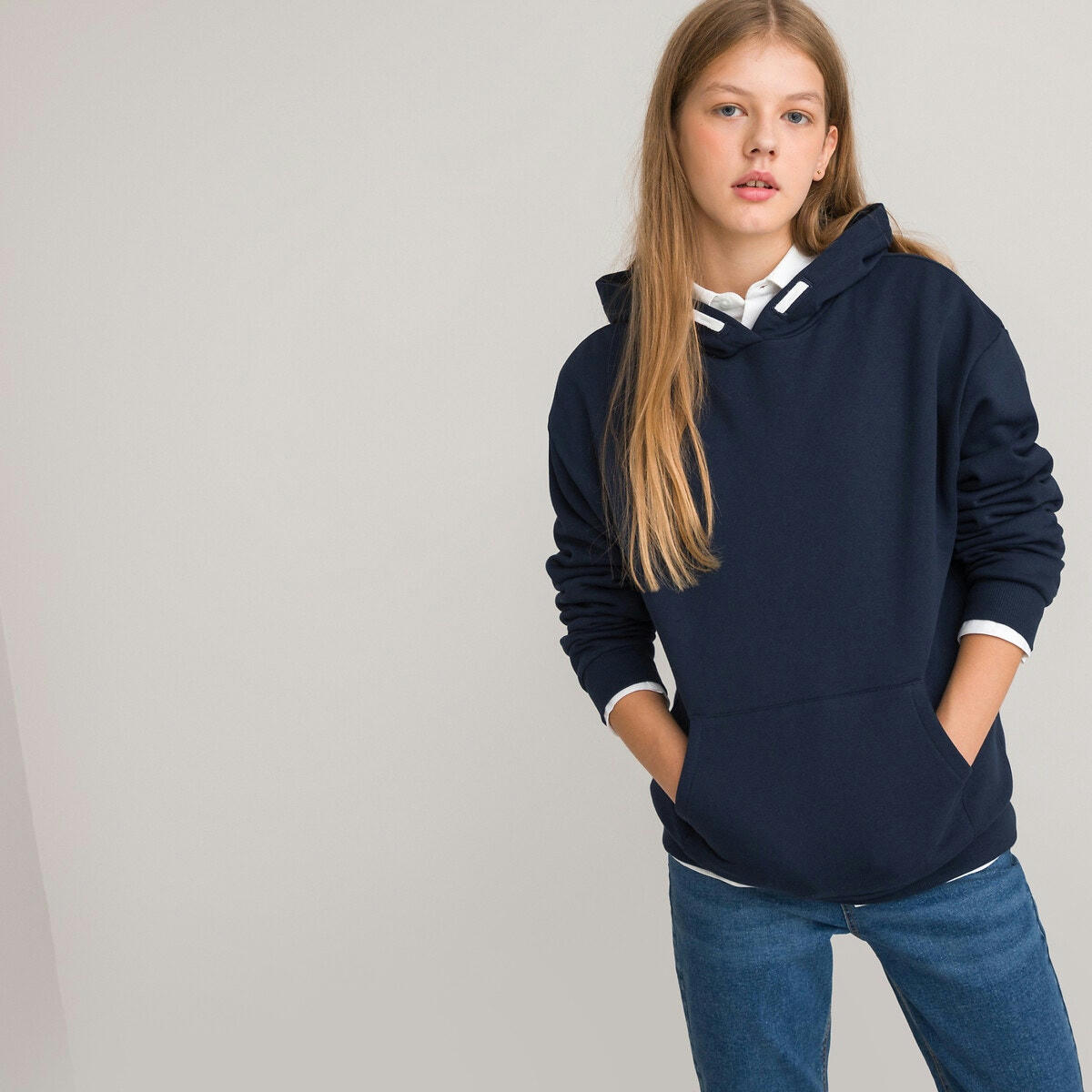 Sweat à capuche oversize en molleton unisexe