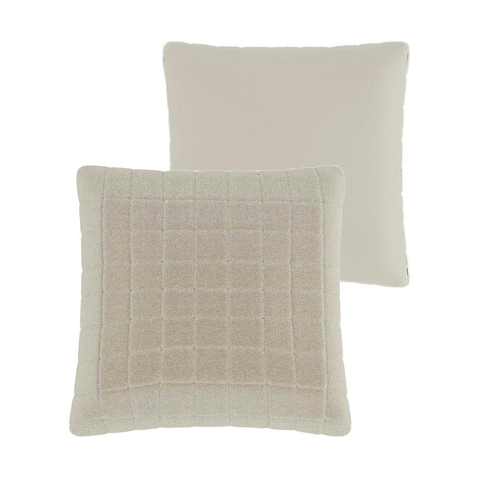 ISTANBUL - Coussin fourrure crème