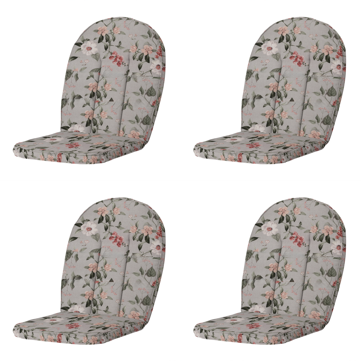 Madison kuipstoelkussen hoge rug Julliete - multikleur - 105x55x5cm - set van 4