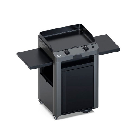 Pack plancha gaz Fusion 60 acier   chariot   capot - ENO